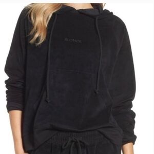 Brunette the label velour embroidered hoody size XS/S
